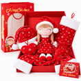Load image into Gallery viewer, Gloveleya Christmas Doll Gift Box – 8-Piece 10th Anniversary Limited Edition – Red, Light Skin - Gloveleya Official
