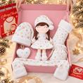 Load image into Gallery viewer, Gloveleya Christmas Doll Gift Box – 8-Piece 10th Anniversary Limited Edition – White & Gold - Gloveleya Official