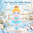 Load image into Gallery viewer, Gloveleya blue classic ballerina doll - personalized gift image 2