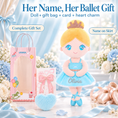 Load image into Gallery viewer, Gloveleya blue classic ballerina doll - personalized gift image 11