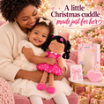Load image into Gallery viewer, Gloveleya personalized curly hair princess doll, brown skin rose, gift gallery 12
