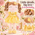 Load image into Gallery viewer, Gloveleya personalized curly hair princess doll, yellow, gift gallery 8