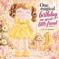 Load image into Gallery viewer, Gloveleya personalized curly hair princess doll, yellow, gift gallery 9