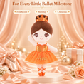 Cargar la imagen en la vista de la galería, Gloveleya orange glass ballet doll - 多场合定制礼物