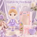 Load image into Gallery viewer, Gloveleya purple glass ballet doll - 第一次演出礼物套装