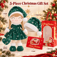 Load image into Gallery viewer, Gloveleya Green Christmas Doll Gift Set – 5 Pieces - Gloveleya Official