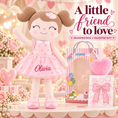 Load image into Gallery viewer, Gloveleya 16-inch pink Heart Princess doll - personalized gift gallery 9