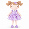 Load image into Gallery viewer, Gloveleya 16-inch purple Heart Princess doll - white background
