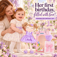 Load image into Gallery viewer, Gloveleya 16-inch purple Heart Princess doll - personalized gift gallery 13