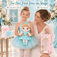 Load image into Gallery viewer, Gloveleya Personalized Ballerina Doll – 13-Inch Aqua Glass Ballet - Gloveleya Official