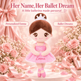 Cargar la imagen en la vista de la galería, Gloveleya Personalized Ballerina Doll – 13-Inch Pink Ballet Dream - Gloveleya Official