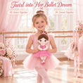 Cargar la imagen en la vista de la galería, Gloveleya Personalized Ballerina Doll – 13-Inch Pink Glass Ballet - Gloveleya Official