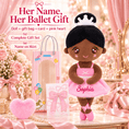 Load image into Gallery viewer, Gloveleya Personalized Ballerina Doll – 13-Inch Tanned Skin - Gloveleya Official