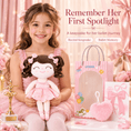 Load image into Gallery viewer, Gloveleya Personalized Ballerina Doll – 14-Inch Champagne Pink - Gloveleya Official