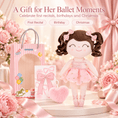Load image into Gallery viewer, Gloveleya Personalized Ballerina Doll – 14-Inch Champagne Pink - Gloveleya Official