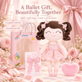 Load image into Gallery viewer, Gloveleya Personalized Ballerina Doll – 14-Inch Champagne Pink - Gloveleya Official