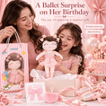 Load image into Gallery viewer, Gloveleya Personalized Ballerina Doll – 14-Inch Champagne Pink - Gloveleya Official