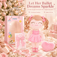 Load image into Gallery viewer, Gloveleya Personalized Ballerina Doll – 14-Inch Peach - Gloveleya Official