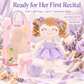 Load image into Gallery viewer, Gloveleya Personalized Ballerina Doll – 14-Inch Purple - Gloveleya Official