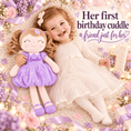 Load image into Gallery viewer, Gloveleya Personalized Curly Hair Princess Doll – 16-Inch Purple - Gloveleya Official
