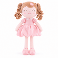 Cargar la imagen en la vista de la galería, Gloveleya Personalized Curly Hair Princess Plush Doll – 16-Inch Pink - Gloveleya Official