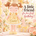 Load image into Gallery viewer, Gloveleya Personalized Flower Fairy Doll – 16-Inch Yellow - Gloveleya Official