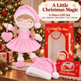 Load image into Gallery viewer, Gloveleya Pink Christmas Doll Gift Set – Light Skin – 5 Pieces - Gloveleya Official