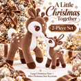 Load image into Gallery viewer, Lazada Christmas Deer Plush & Keychain Gift Set – Choose Your Color - Gloveleya Official