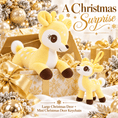 Load image into Gallery viewer, Lazada Christmas Deer Plush & Keychain Gift Set – Choose Your Color - Gloveleya Official