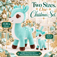 Load image into Gallery viewer, Lazada Christmas Deer Plush & Keychain Gift Set – Choose Your Color - Gloveleya Official
