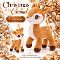 Load image into Gallery viewer, Lazada Christmas Deer Plush & Keychain Gift Set – Choose Your Color - Gloveleya Official