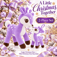 Load image into Gallery viewer, Lazada Christmas Deer Plush & Keychain Gift Set – Choose Your Color - Gloveleya Official