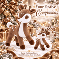 Load image into Gallery viewer, Lazada Christmas Deer Plush & Keychain Gift Set – Choose Your Color - Gloveleya Official
