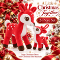 Load image into Gallery viewer, Lazada Christmas Deer Plush & Keychain Gift Set – Choose Your Color - Gloveleya Official