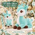 Load image into Gallery viewer, Lazada Christmas Deer Plush & Keychain Gift Set – Choose Your Color - Gloveleya Official
