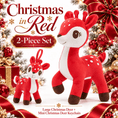 Load image into Gallery viewer, Lazada Christmas Deer Plush & Keychain Gift Set – Choose Your Color - Gloveleya Official