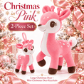 Load image into Gallery viewer, Lazada Christmas Deer Plush & Keychain Gift Set – Choose Your Color - Gloveleya Official