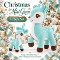 Load image into Gallery viewer, Lazada Christmas Deer Plush & Keychain Gift Set – Choose Your Color - Gloveleya Official