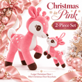 Load image into Gallery viewer, Lazada Christmas Deer Plush & Keychain Gift Set – Choose Your Color - Gloveleya Official
