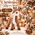 Load image into Gallery viewer, Lazada Christmas Deer Plush & Keychain Gift Set – Choose Your Color - Gloveleya Official