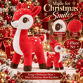 Load image into Gallery viewer, Lazada Christmas Deer Plush & Keychain Gift Set – Choose Your Color - Gloveleya Official