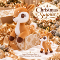 Bild in Galerie-Betrachter laden, Lazada Light Brown deer plush and mini keychain two-piece set — gift box scene (props not included)