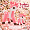 Bild in Galerie-Betrachter laden, Lazada Pink deer plush and mini keychain two-piece set — matching pair