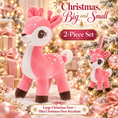 Bild in Galerie-Betrachter laden, Lazada Pink deer plush and mini keychain two-piece set — Christmas tree styling
