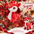 Load image into Gallery viewer, Lazada Red deer plush and mini keychain two-piece set — gift box scene (props not included)