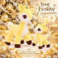 Bild in Galerie-Betrachter laden, Lazada Yellow deer plush and mini keychain two-piece set — matching pair