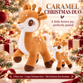 Load image into Gallery viewer, Lazada Light Brown Christmas Deer Plush & Keychain Gift Set – 2 Pieces - Gloveleya Official