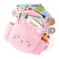 Charger l'image dans la visionneuse de la galerie, Lazadagifts 11 - inch Toddler Kids Backpack Plush Kitty Cat Pre - School Backpacks with Double Layers Storage Pink - Gloveleya Official
