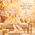 Load image into Gallery viewer, Leo Zodiac Doll – A Birthday Gift Written in the Stars - Gloveleya Official