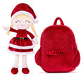 Load image into Gallery viewer, (Non - Personalized) Gloveleya 9 - inch Christmas Santa Doll Backpacks Red - Gloveleya Official